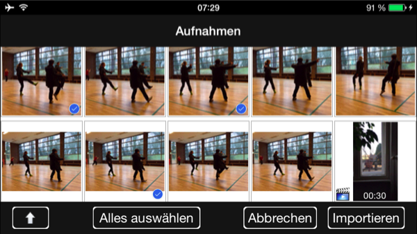 Medien-Import aus der Fotos-App mit nessViewer für iOS