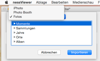 nessViewer Medienschau-Import