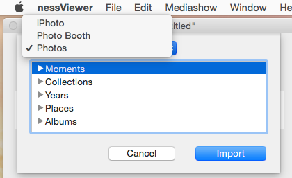 nessViewer Media Show Import